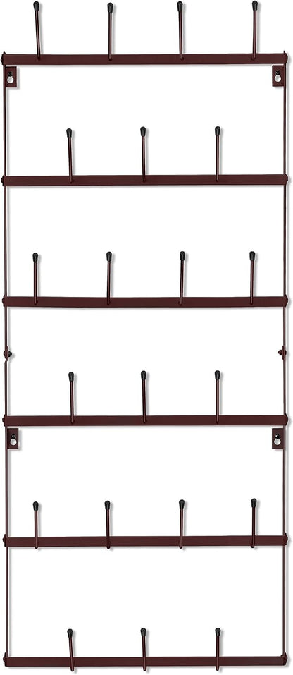 Wall Mug Rack, Coffee Mug Display for Coffee Station (Small, Brown)