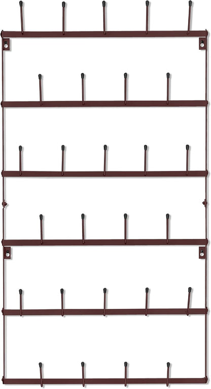 Wall Mug Rack, Coffee Mug Display for Coffee Station (Small, Brown)