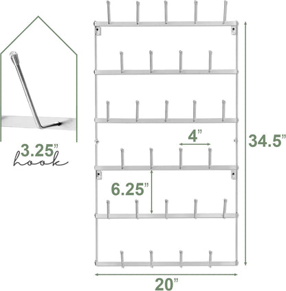Wall Mug Rack, Coffee Mug Display for Coffee Station (Small, Brown)