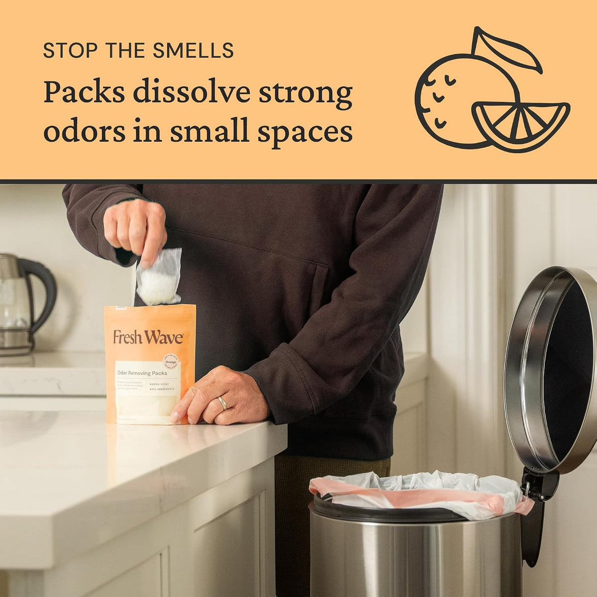 Odor Eliminating Packs, 6-Pack with Pod Case, Original