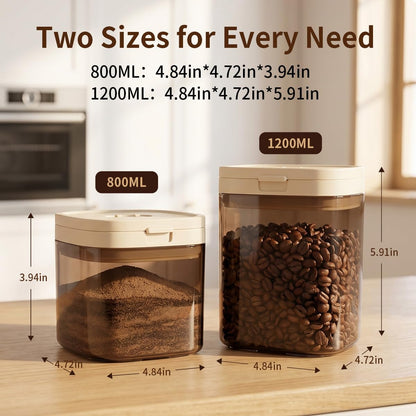 Airtight Food Storage Container Sets with Lids Pop Containers for Kitchen Pantry Organization BPA-Free Stackable Kitchen Storage Containers for Cereal Flour Sugar (0.5, 1.2, 1.8qt)*2