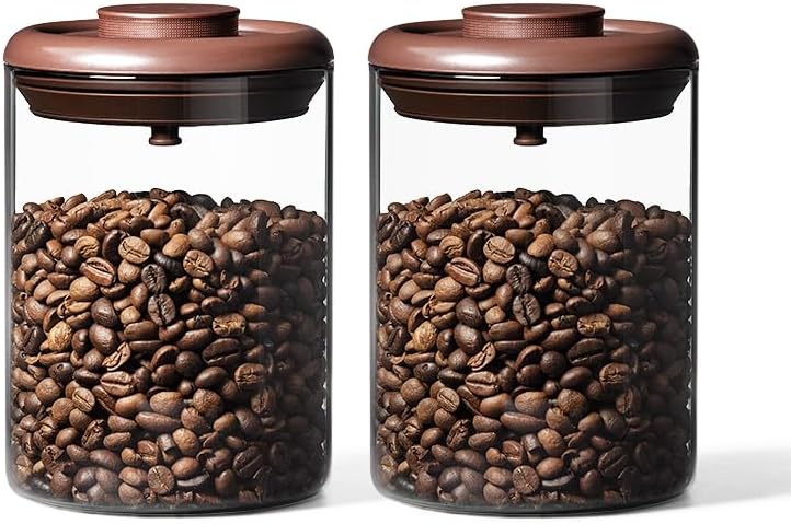Airtight Food Storage Container Sets with Lids Pop Containers for Kitchen Pantry Organization BPA-Free Stackable Kitchen Storage Containers for Cereal Flour Sugar (0.5, 1.2, 1.8qt)*2