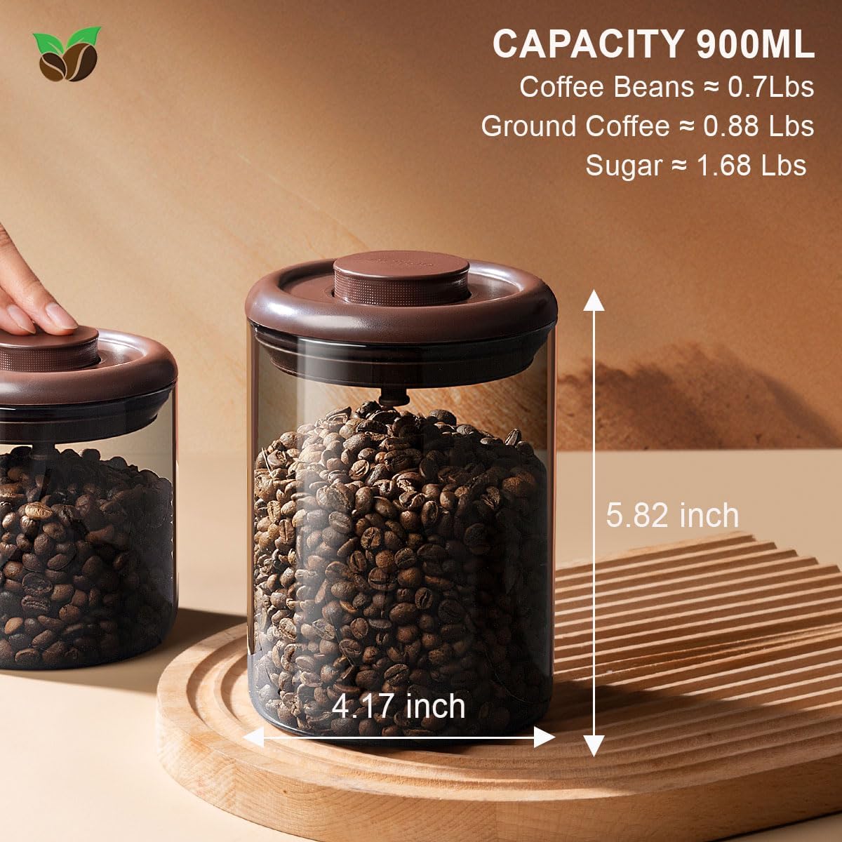 Airtight Food Storage Container Sets with Lids Pop Containers for Kitchen Pantry Organization BPA-Free Stackable Kitchen Storage Containers for Cereal Flour Sugar (0.5, 1.2, 1.8qt)*2