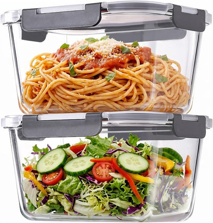Airtight Food Storage Container Sets with Lids Pop Containers for Kitchen Pantry Organization BPA-Free Stackable Kitchen Storage Containers for Cereal Flour Sugar (0.5, 1.2, 1.8qt)*2