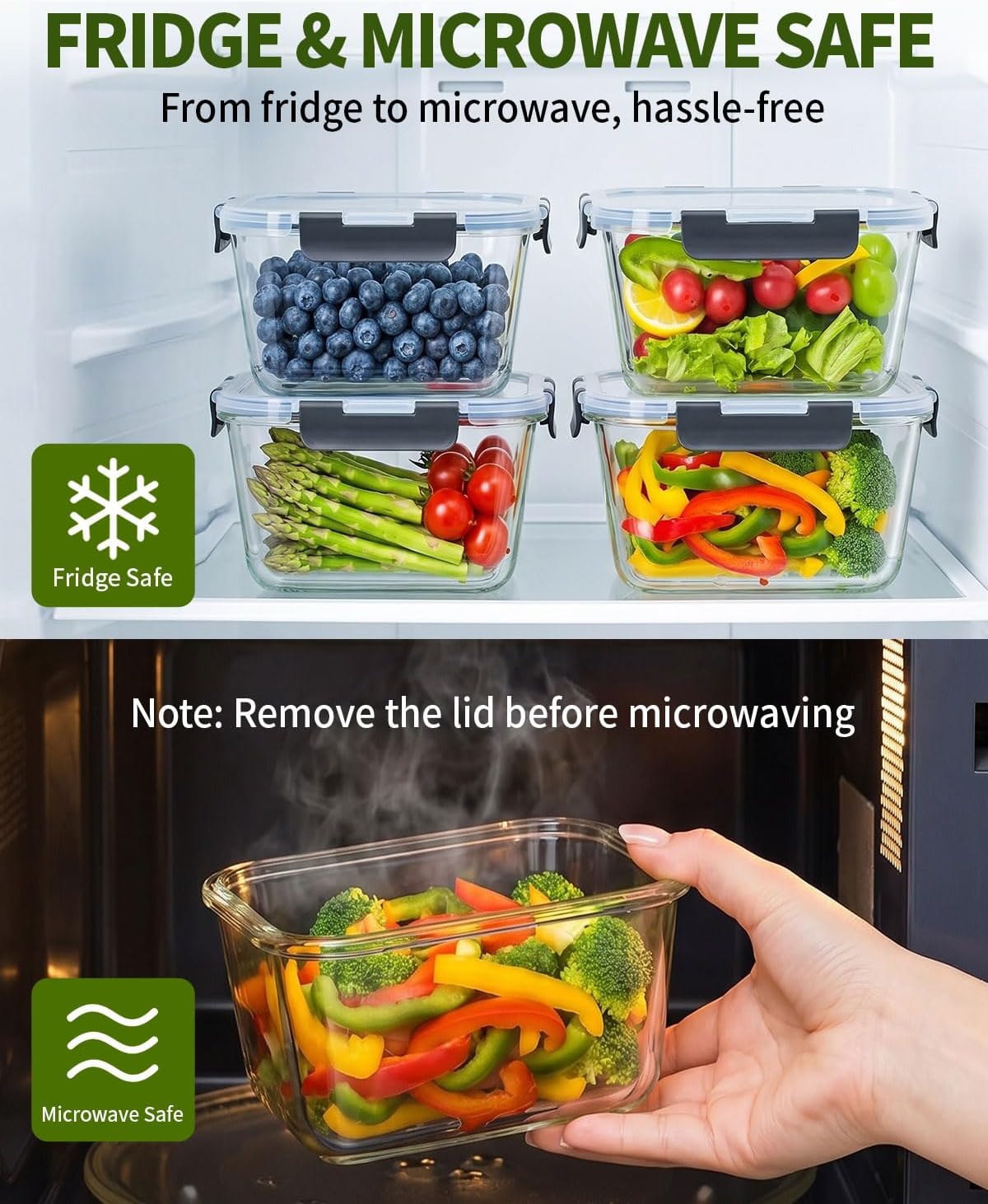 Airtight Food Storage Container Sets with Lids Pop Containers for Kitchen Pantry Organization BPA-Free Stackable Kitchen Storage Containers for Cereal Flour Sugar (0.5, 1.2, 1.8qt)*2