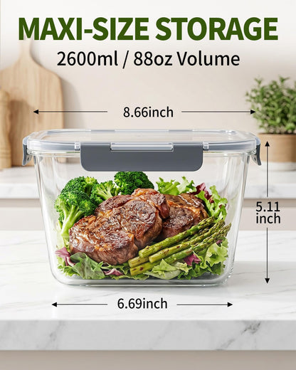 Airtight Food Storage Container Sets with Lids Pop Containers for Kitchen Pantry Organization BPA-Free Stackable Kitchen Storage Containers for Cereal Flour Sugar (0.5, 1.2, 1.8qt)*2