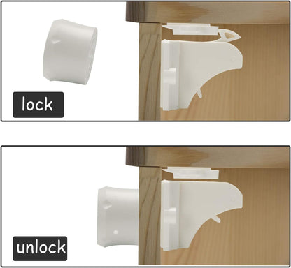 2 Pack Magnetic Cabinet Locks Keys - Extra Stronger Baby Proofing Magnet Drawer Replacement Keys (2)