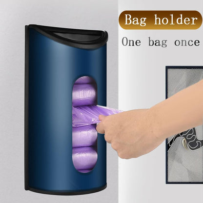 Grocery Plastic Bag Holder for Kitchen Trash Bag, Easy Wall Mount Bag Saver, Storage Dispenser Medium, Smudge Proof with Extra Wide Access Openings, Stainless Steel (Sliver)