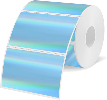 3x2 Inch Transparent Thermal Labels Stickers, Self-Adhesive Clear Waterproof Stickers for Logo Design, Direct Thermal Labels- 200 Sheets