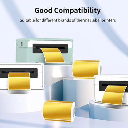 3x2 Inch Transparent Thermal Labels Stickers, Self-Adhesive Clear Waterproof Stickers for Logo Design, Direct Thermal Labels- 200 Sheets