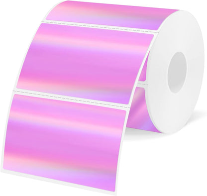 3x2 Inch Transparent Thermal Labels Stickers, Self-Adhesive Clear Waterproof Stickers for Logo Design, Direct Thermal Labels- 200 Sheets