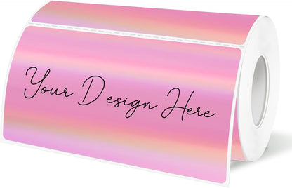 3x2 Inch Transparent Thermal Labels Stickers, Self-Adhesive Clear Waterproof Stickers for Logo Design, Direct Thermal Labels- 200 Sheets