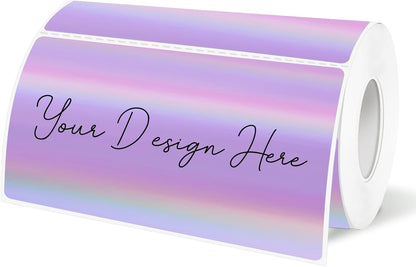3x2 Inch Transparent Thermal Labels Stickers, Self-Adhesive Clear Waterproof Stickers for Logo Design, Direct Thermal Labels- 200 Sheets