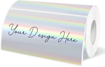 3x2 Inch Transparent Thermal Labels Stickers, Self-Adhesive Clear Waterproof Stickers for Logo Design, Direct Thermal Labels- 200 Sheets