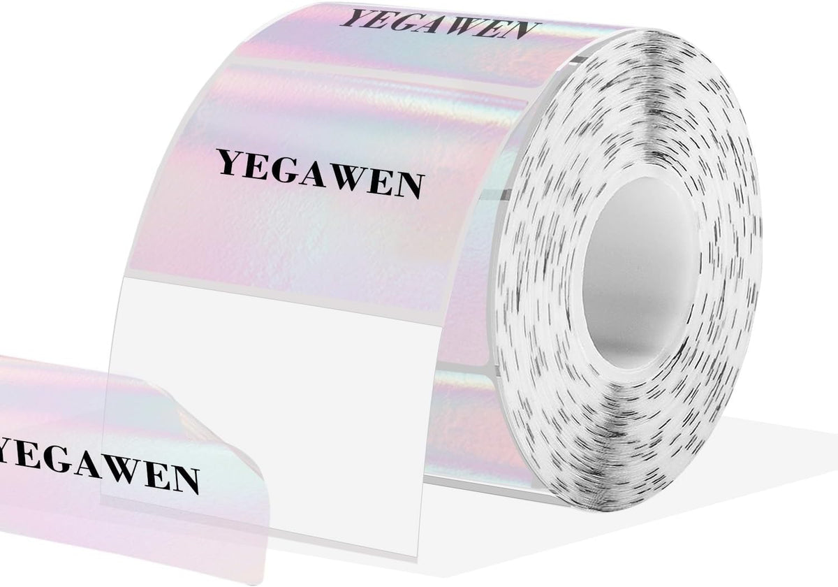 3x2 Inch Transparent Thermal Labels Stickers, Self-Adhesive Clear Waterproof Stickers for Logo Design, Direct Thermal Labels- 200 Sheets