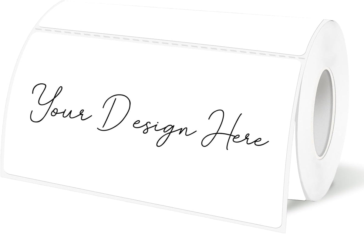 3x2 Inch Transparent Thermal Labels Stickers, Self-Adhesive Clear Waterproof Stickers for Logo Design, Direct Thermal Labels- 200 Sheets