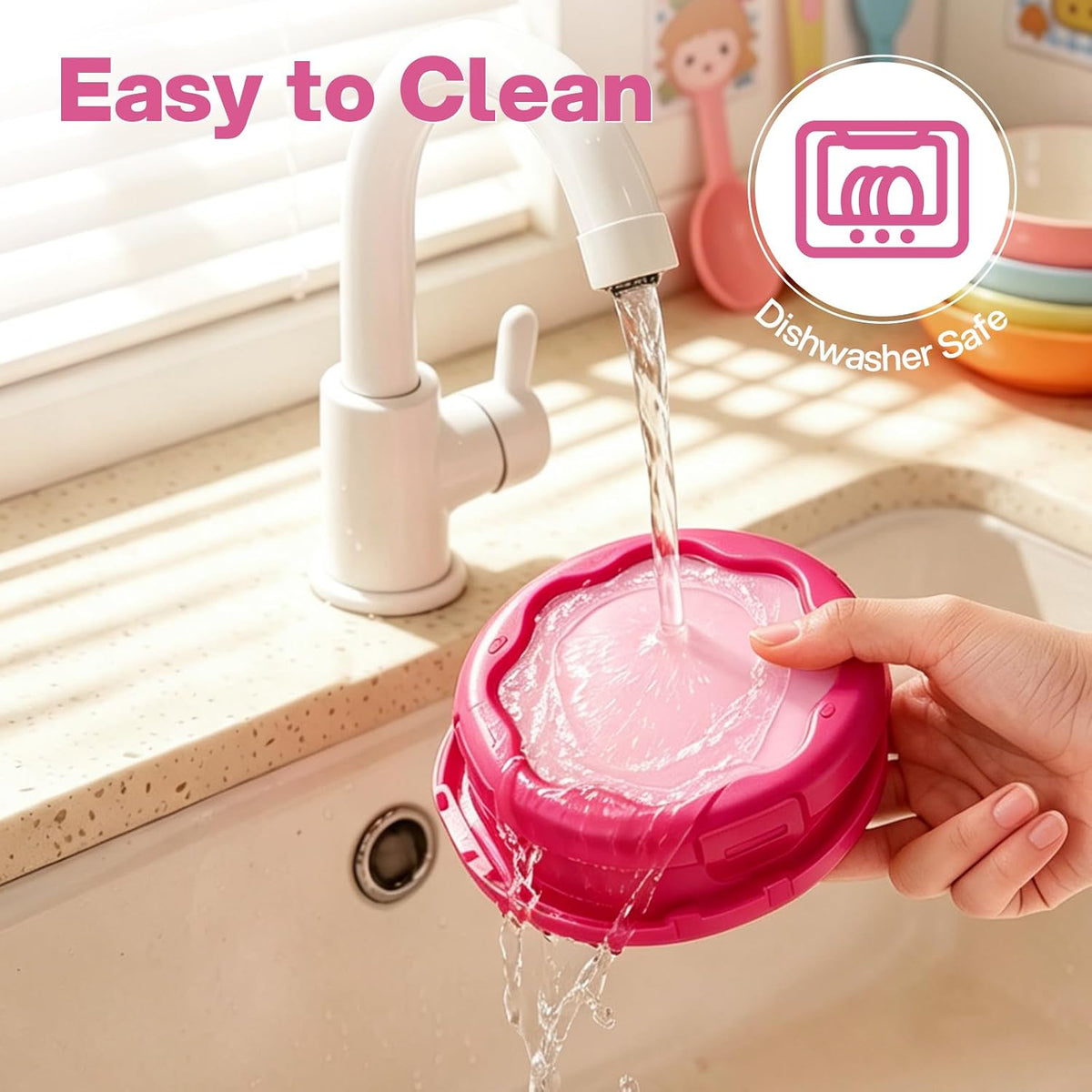 Onion Saver with Snap-On Lid (1, Purple) | Silicone Food Saver, Onion Storage Container, Vegetable and Fruit Storage Container, Reusable Kitchen Gadget, Dishwasher Safe