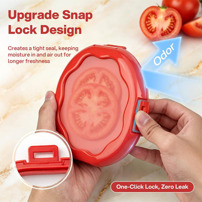 Onion Saver with Snap-On Lid (1, Purple) | Silicone Food Saver, Onion Storage Container, Vegetable and Fruit Storage Container, Reusable Kitchen Gadget, Dishwasher Safe