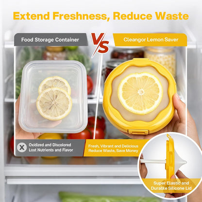 Onion Saver with Snap-On Lid (1, Purple) | Silicone Food Saver, Onion Storage Container, Vegetable and Fruit Storage Container, Reusable Kitchen Gadget, Dishwasher Safe