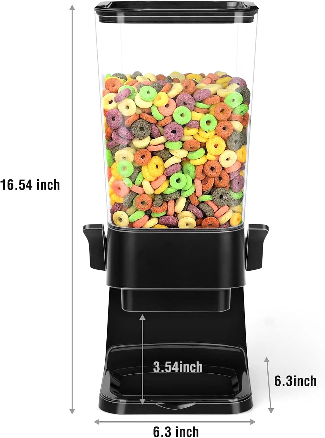 Cereal Dispenser Countertop 5.5 Qt Large Cereal Storage Container | Holder Dispenser for Pantry Dry Food Snack Nut Candy Dispenser Countertop Kitchen Organization Storage for Oatmeal Granola