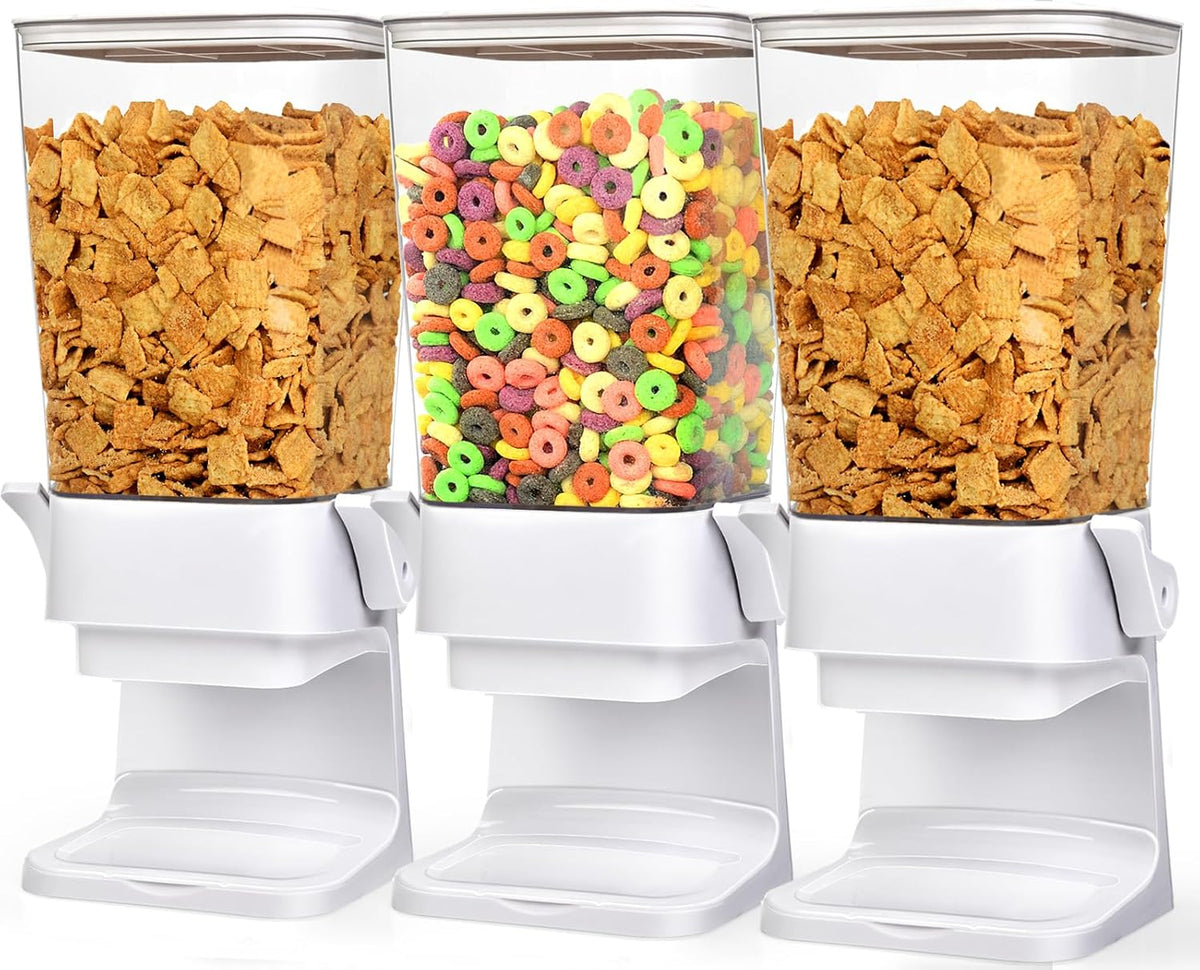 Cereal Dispenser Countertop 5.5 Qt Large Cereal Storage Container | Holder Dispenser for Pantry Dry Food Snack Nut Candy Dispenser Countertop Kitchen Organization Storage for Oatmeal Granola