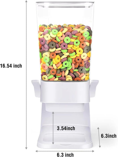 Cereal Dispenser Countertop 5.5 Qt Large Cereal Storage Container | Holder Dispenser for Pantry Dry Food Snack Nut Candy Dispenser Countertop Kitchen Organization Storage for Oatmeal Granola