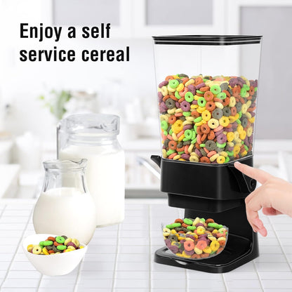 Cereal Dispenser Countertop 5.5 Qt Large Cereal Storage Container | Holder Dispenser for Pantry Dry Food Snack Nut Candy Dispenser Countertop Kitchen Organization Storage for Oatmeal Granola