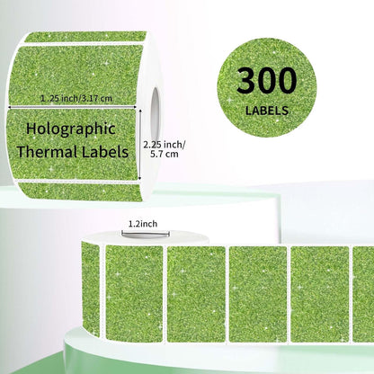 Transparent Clear Thermal Labels, 2 x 1 Inch Printable Transparent Stickers for Small Businesses, Logo Design- Self-Adhesive Direct Thermal Labels- 200 Sheets