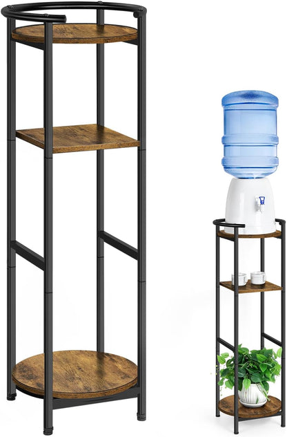 Water Dispenser Stand Wood 5 Gallon Water Jug Holder with Storage Shelf