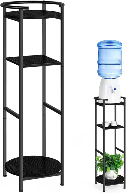 Water Dispenser Stand Wood 5 Gallon Water Jug Holder with Storage Shelf