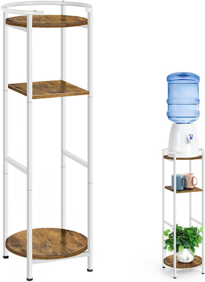 Water Dispenser Stand Wood 5 Gallon Water Jug Holder with Storage Shelf
