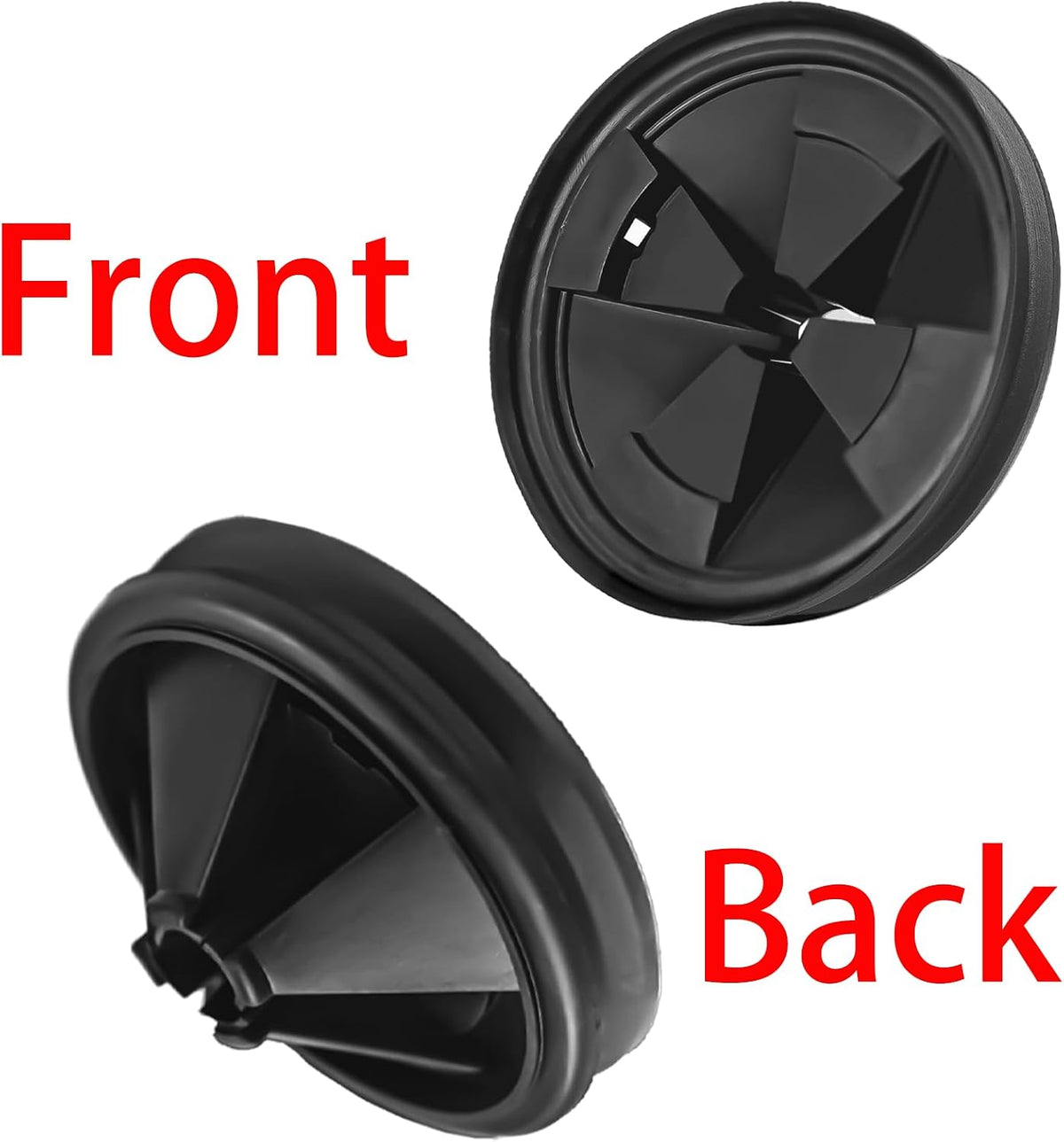 3 3/8" Garbage Disposal Sink Baffle QCB-AM Splash Guard for Insinkerator, Garbage Disposal Quiet Cover Splash Guard Replacement for InSinkErator Evolution Series(Black)