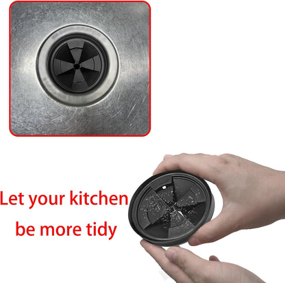 3 3/8" Garbage Disposal Sink Baffle QCB-AM Splash Guard for Insinkerator, Garbage Disposal Quiet Cover Splash Guard Replacement for InSinkErator Evolution Series(Black)