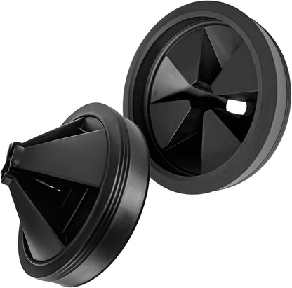 3 3/8" Garbage Disposal Sink Baffle QCB-AM Splash Guard for Insinkerator, Garbage Disposal Quiet Cover Splash Guard Replacement for InSinkErator Evolution Series(Black)
