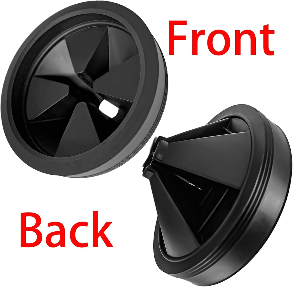 3 3/8" Garbage Disposal Sink Baffle QCB-AM Splash Guard for Insinkerator, Garbage Disposal Quiet Cover Splash Guard Replacement for InSinkErator Evolution Series(Black)