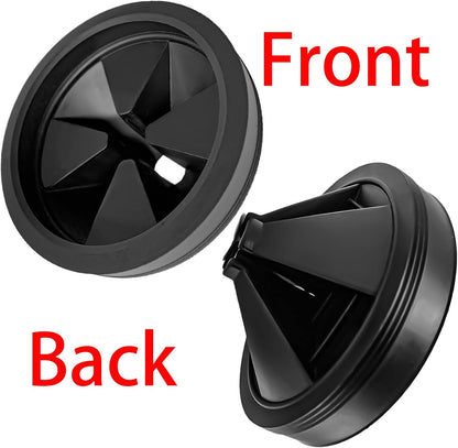 3 3/8" Garbage Disposal Sink Baffle QCB-AM Splash Guard for Insinkerator, Garbage Disposal Quiet Cover Splash Guard Replacement for InSinkErator Evolution Series(Black)