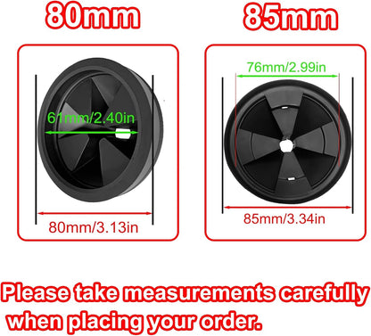 3 3/8" Garbage Disposal Sink Baffle QCB-AM Splash Guard for Insinkerator, Garbage Disposal Quiet Cover Splash Guard Replacement for InSinkErator Evolution Series(Black)