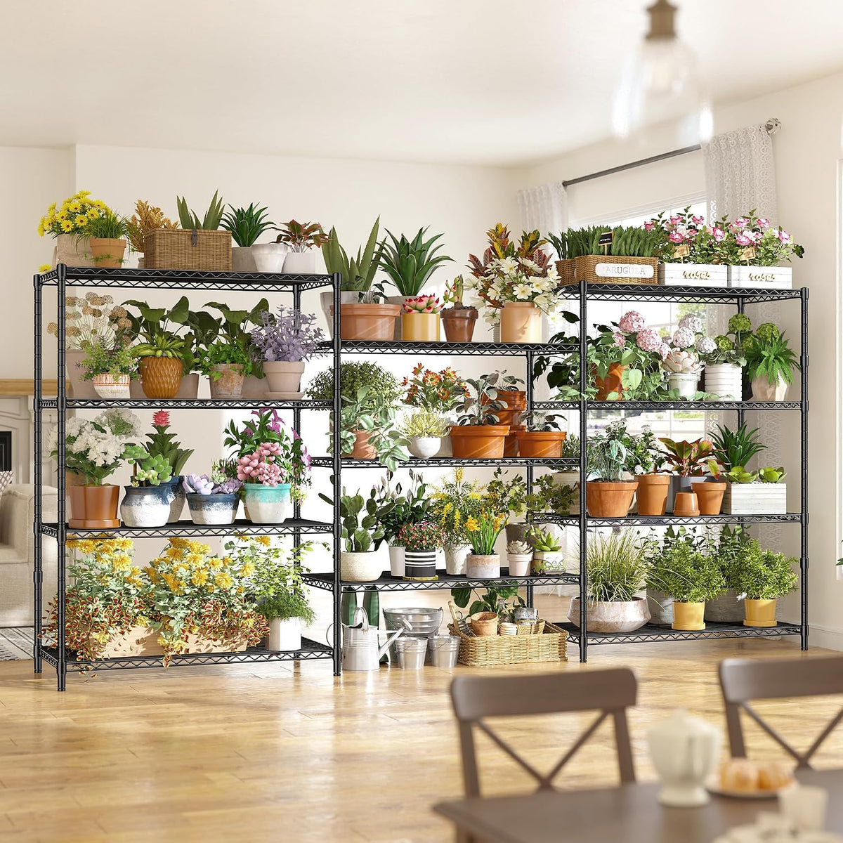 1200LBS Wire Shelving,6-Tier Metal Shelving Unit,Kitchen Pantry