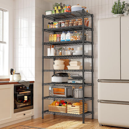 1200LBS Wire Shelving,6-Tier Metal Shelving Unit,Kitchen Pantry