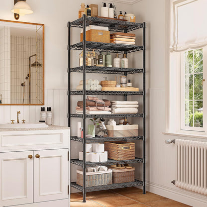 1200LBS Wire Shelving,6-Tier Metal Shelving Unit,Kitchen Pantry