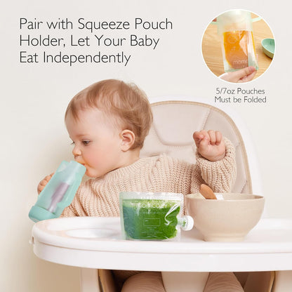 Reusable Baby Food Pouches, Baby Food Maker Pouches for Toddlers