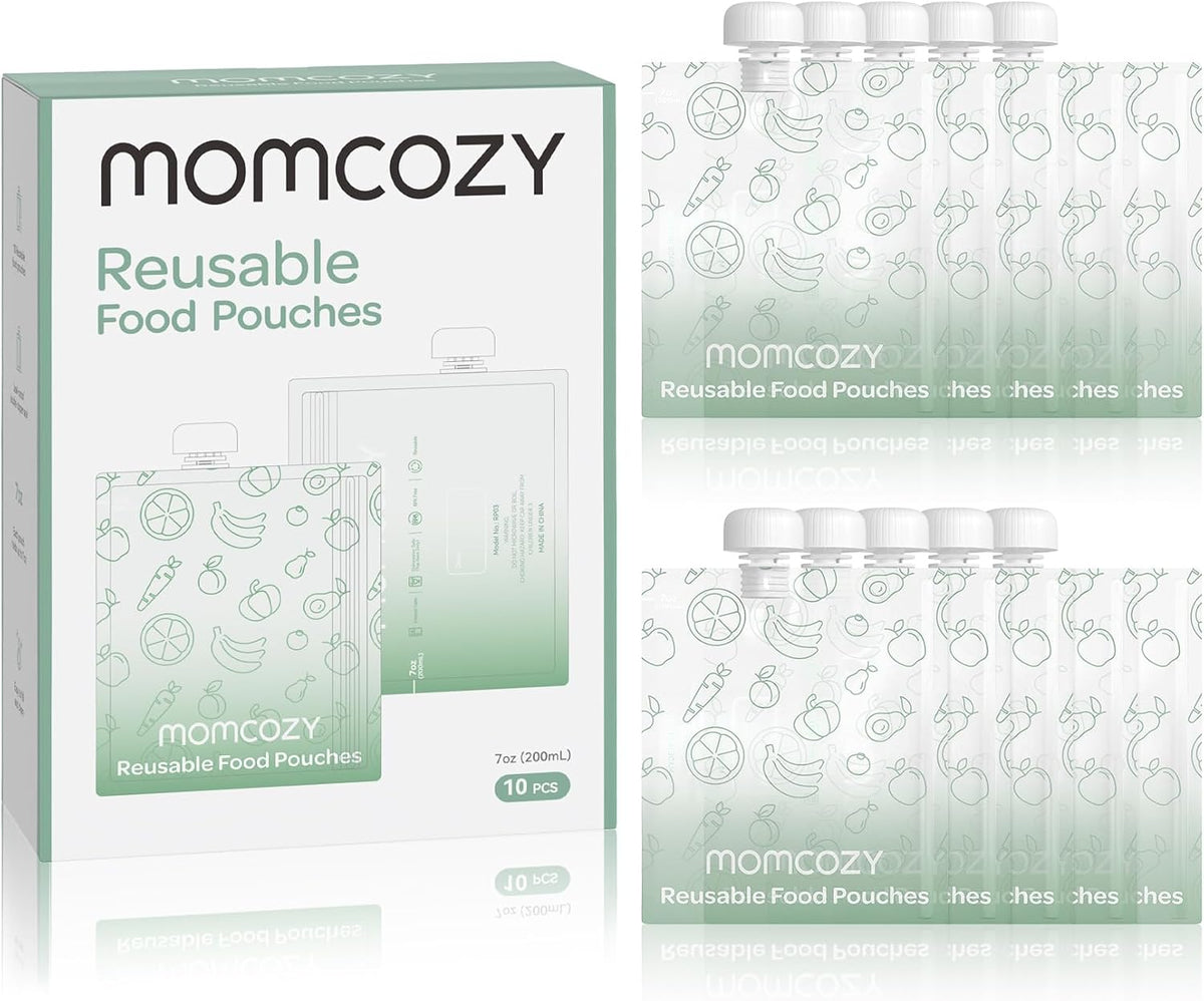 Reusable Baby Food Pouches, Baby Food Maker Pouches for Toddlers