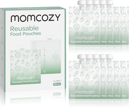 Reusable Baby Food Pouches, Baby Food Maker Pouches for Toddlers