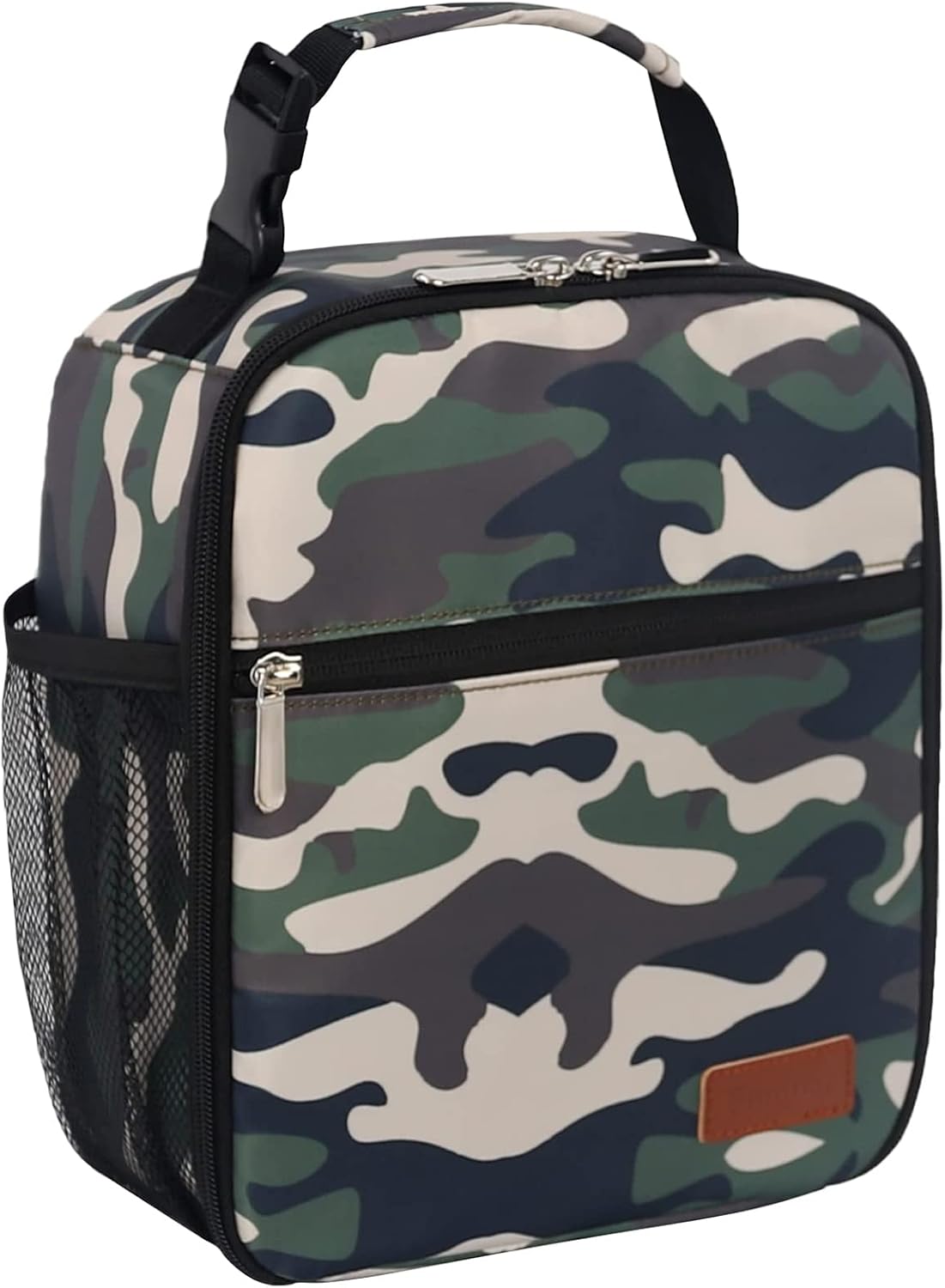 Femuar Lunch bag for Men Women Adults Small for Office Work Picnic - Reusable Portable Lunchbag, Black