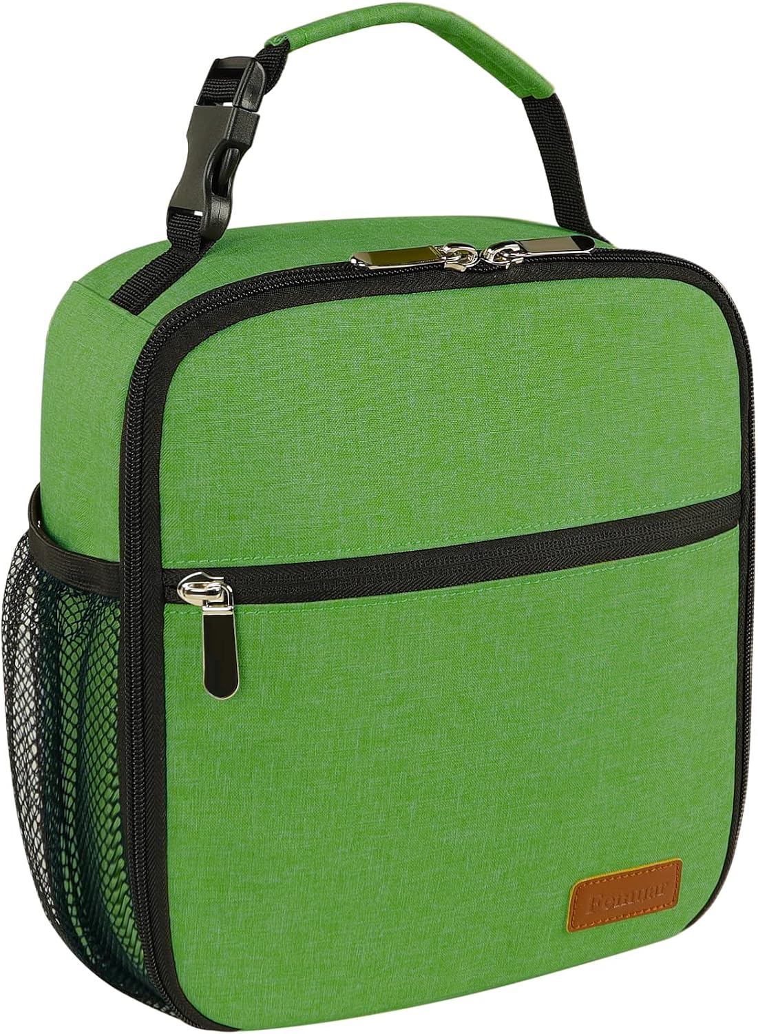 Femuar Lunch bag for Men Women Adults Small for Office Work Picnic - Reusable Portable Lunchbag, Black