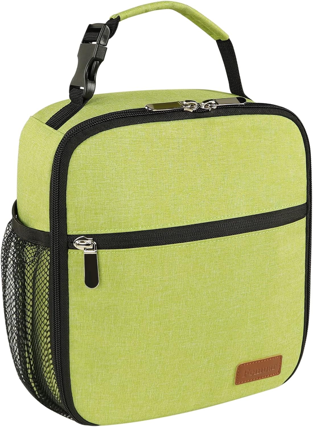 Femuar Lunch bag for Men Women Adults Small for Office Work Picnic - Reusable Portable Lunchbag, Black
