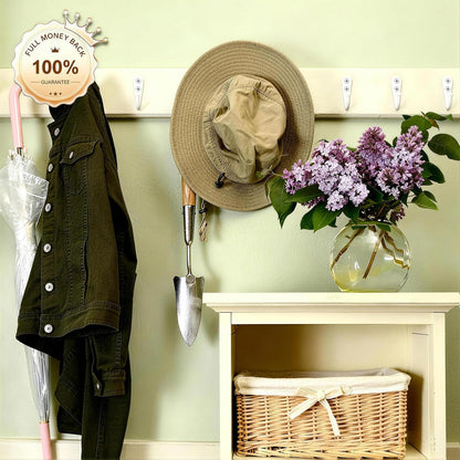 Black Coat Hooks, Wall Hooks for Closet Hanging, 30 Screws