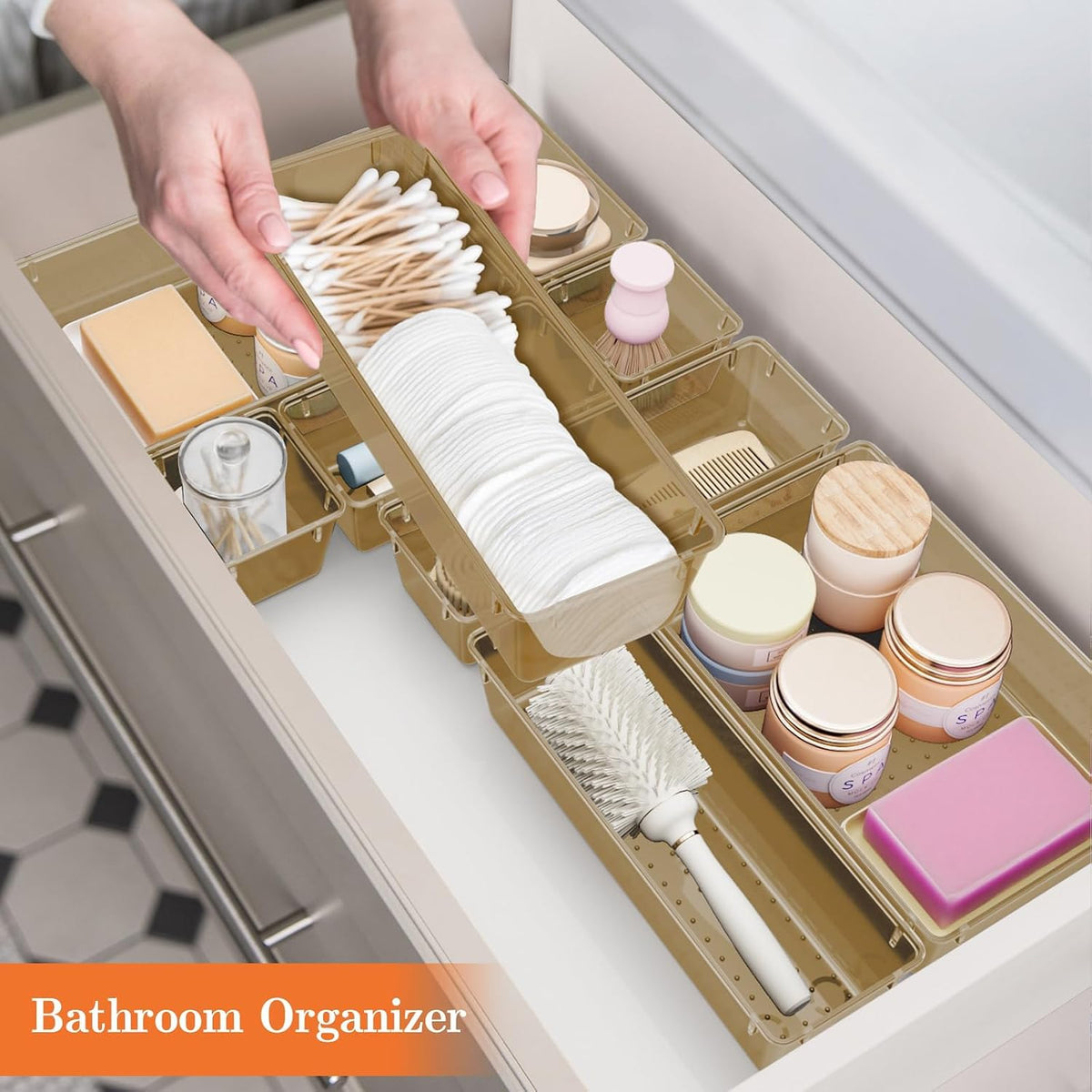 25 PCS Plastic Drawer Organizer, Versatile Organizer Trays & storage Bins