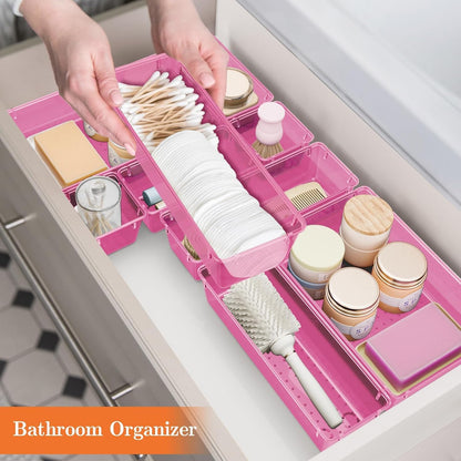 25 PCS Plastic Drawer Organizer, Versatile Organizer Trays & storage Bins