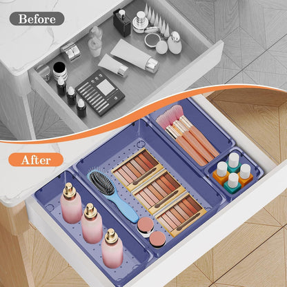 25 PCS Plastic Drawer Organizer, Versatile Organizer Trays & storage Bins